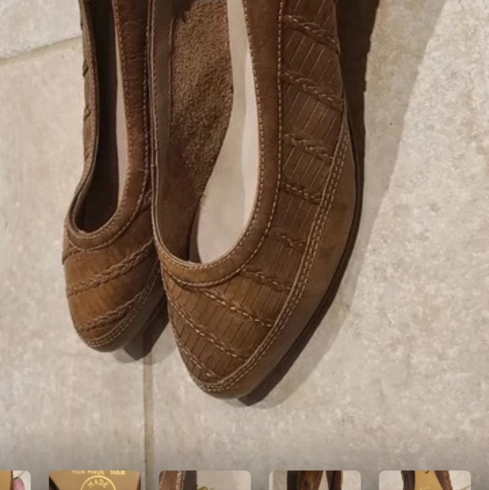 Leather Pumps Vintage Made in Brazil 5 1/2